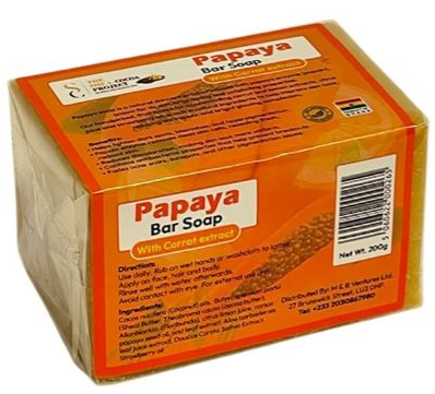 Africa Papaya Bar Soap With Carrot Extract 200g