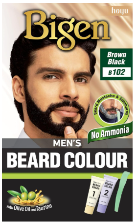 Bigen Mens Beard (B102) Brown Black