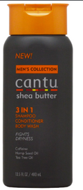 Cantu Men's 3-in-1 Shampoo, Conditioner & Body Wash