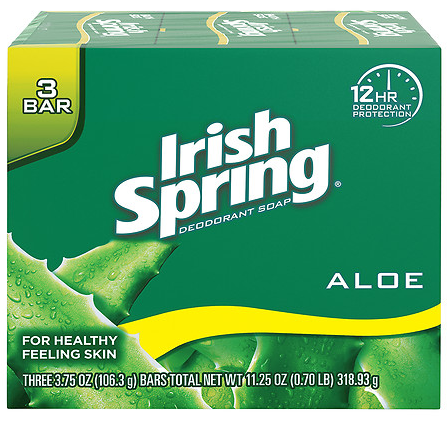 Irish Spring Soap Aloe 4.5oz